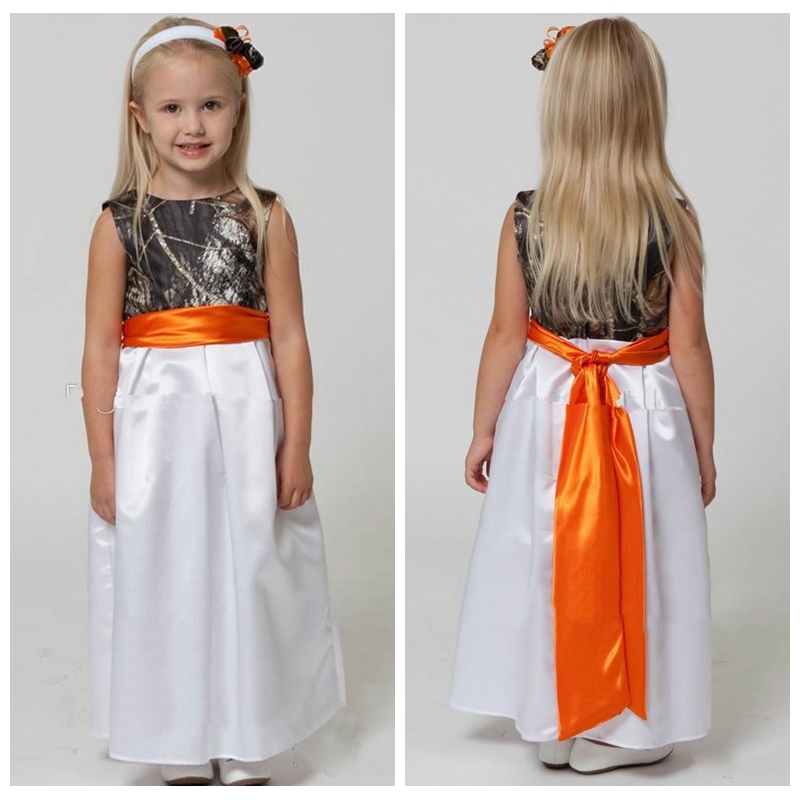 Cheap Sale Camo Top Flower Girls Dresses Ankle Length Long With Ribbon Camouflage Kids Birthday Party Gowns Custom, Champagne
Cheap Sale Camo Top Flower Girls Dresses Ankle Length Long With Ribbon Camouflage Kids Birthday Party Gowns Custom, Champagne