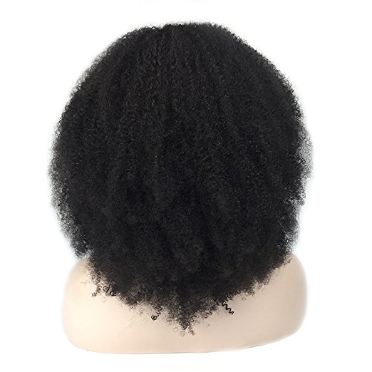 Lace Full Wig Human Hair 4B 4C Afro Kinky curly Wigs for Black Women Brazilian Humain remy 130% 14inch