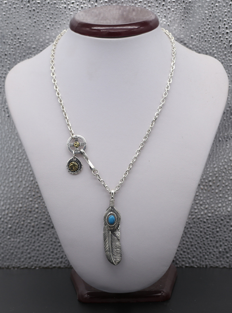 Brand new 925 sterling silver vintage jewelry antique silver Japanese hand-made designer necklace chains 8 length selections for men