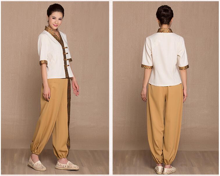 Health care clothing foot bath work Uniform suits SPA technician Thailand Massage garment Beautician Overalls Hospital Nurse Health Sauna