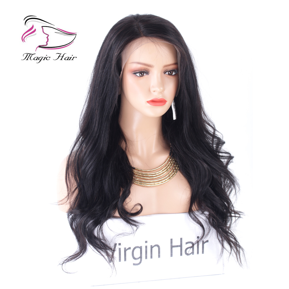 Evermagic Lace Front Human Hair Wigs For Charming Womem Beautiful Hairstyle Brazilian Virgin Hair Body Wave 8-22inch Natural Color