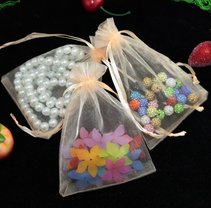Multi Colors Jewelry Packaging Transparent Gauze Bag Casamento 9x12cm korah Wedding Gift Bags Organza Pouch GA20