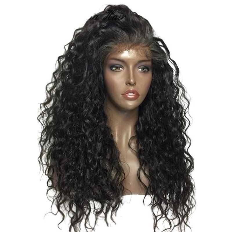 250% Density Curly 360 Lace Frontal brazilian Hair Wigs Natural hairline Pre Plucked Malaysian Remy front human wig DIVA1