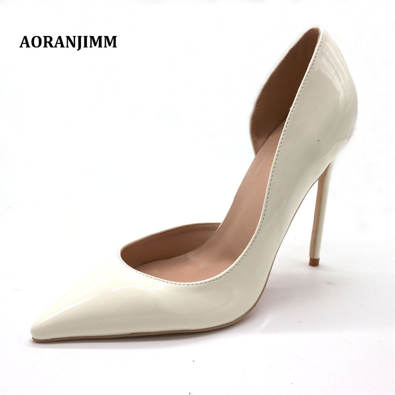 Free Shipping woman women lady 2019 New white color Patent Leather Poined Toes Wedding heels Stiletto High Heels shoes pumps 12cm 10cm 8c m, 8cm
Free Shipping woman women lady 2019 New white color Patent Leather Poined Toes Wedding heels Stiletto High Heels shoes pumps 12cm 10cm 8c m, 8cm