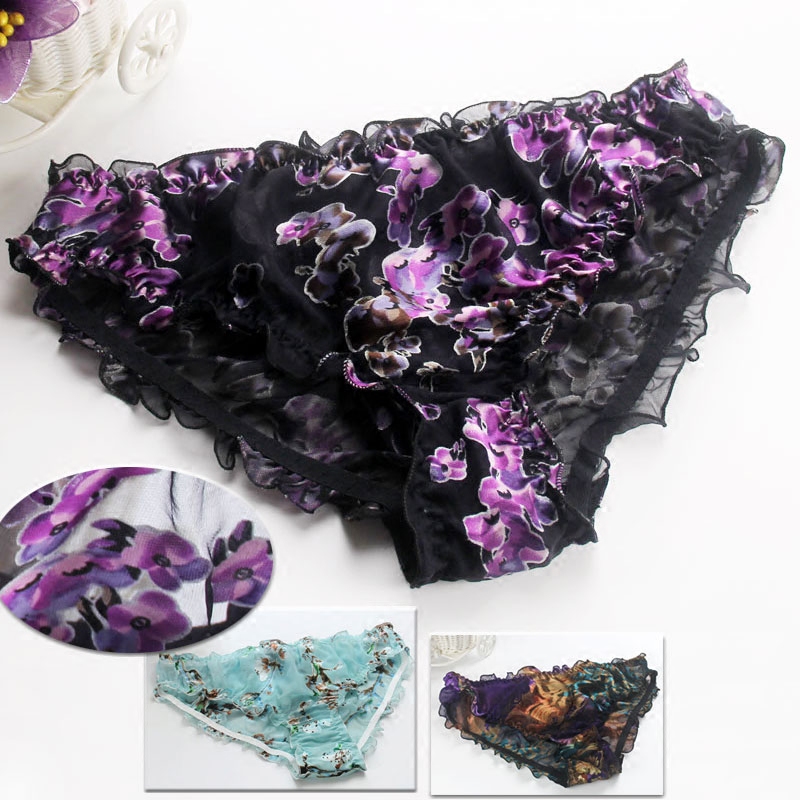 Wholesale Free Shipping High Ending Elegant Flower Print Panties Women 100% Pure Silk Sexy Briefs Transparent Underwear Pllus Size 2XL, Mixed
Wholesale Free Shipping High Ending Elegant Flower Print Panties Women 100% Pure Silk Sexy Briefs Transparent Underwear Pllus Size 2XL, Mixed