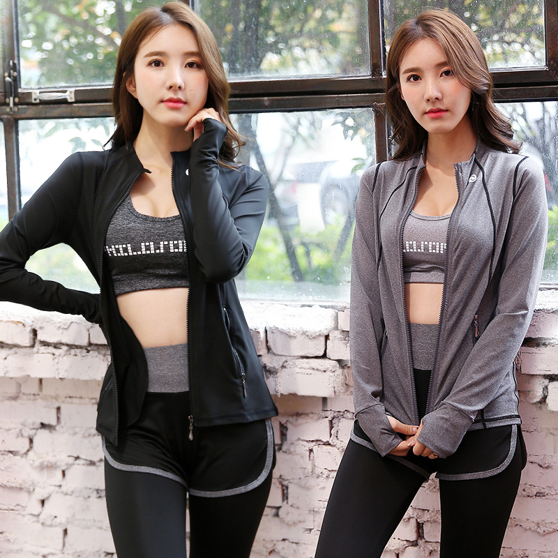 Women Yoga Sets Five Pieces Breathable Sportswear Fitness Suits Sports Bra Running Shirt Jacket Jogging Trainning Pants shorts, Grey 5
Women Yoga Sets Five Pieces Breathable Sportswear Fitness Suits Sports Bra Running Shirt Jacket Jogging Trainning Pants shorts, Grey 5