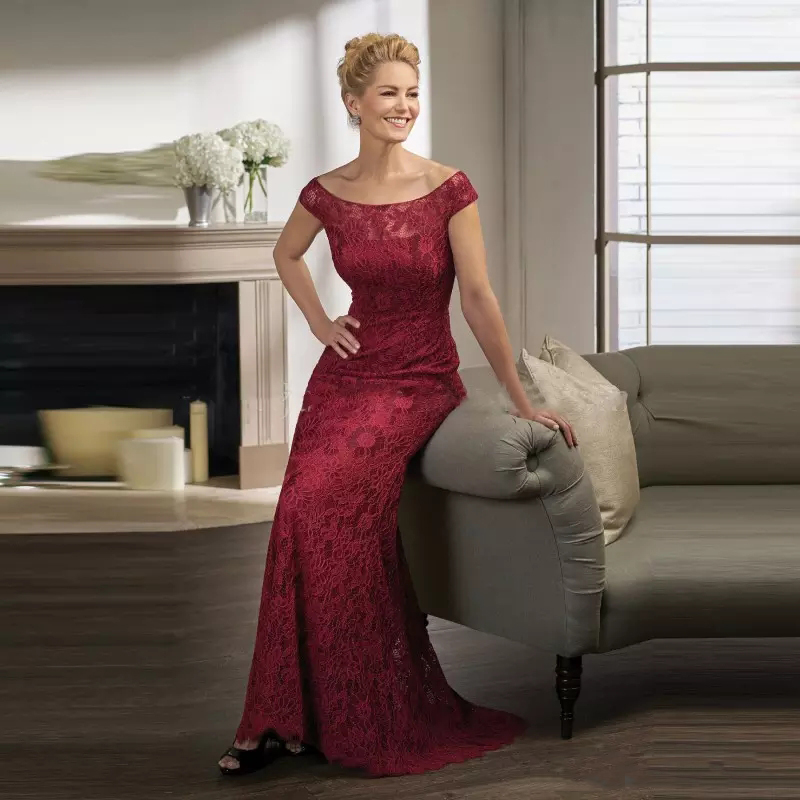 Custom Burgundy Lace Long Mermaid Mother Dresses 2019 Cap Sleeves Floor Length Mother of Bride Formal Evening Gowns
Custom Burgundy Lace Long Mermaid Mother Dresses 2019 Cap Sleeves Floor Length Mother of Bride Formal Evening Gowns