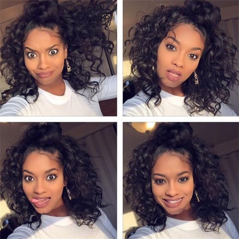 Pre plucked 360 Lace wig deep curly Human Hair Wigs-Glueless Brazilian Virgin Remy hd frontal Wigs with Baby Hairs 130% Density 14inc diva1