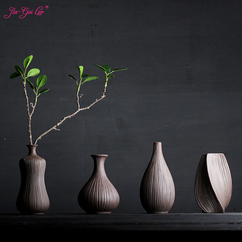 JIA-GUI LUO Ceramic vases Home Desk Accessories Dried flowers and floral decorative containers Creative display Pottery