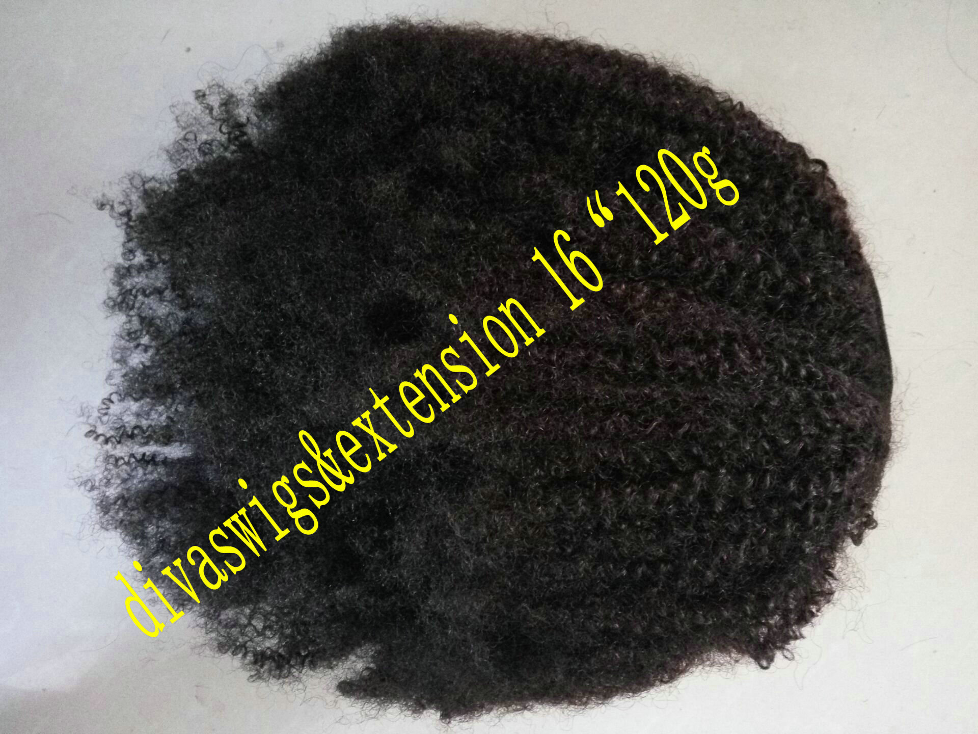 Afro kinky Ponytail Afro puff kinky curly drawstring ponytail Hairpiece clip human hair extension Free Shipping 140g 120g