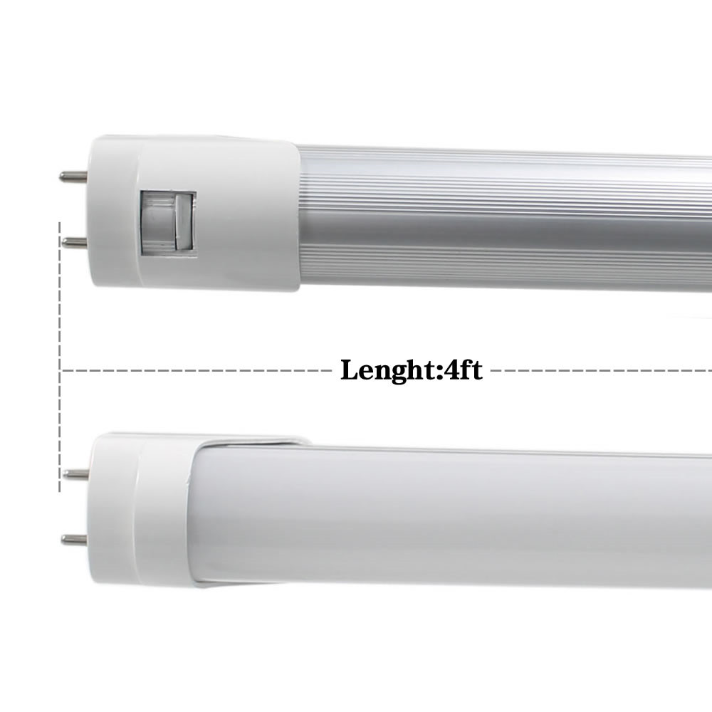 LED G13 Bulbs Tubes 4 Feet FT 4ft LED Tube 18W 22W T8 Fluorescent Light 6500K Cold White Factory Wholesale US Stock CNSUNWAY LIGHTING Garage Shop Ceil