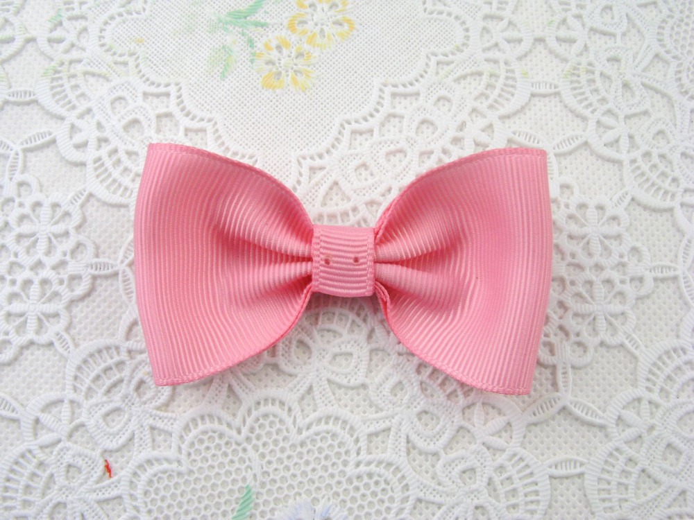 Gril handmade Headwear Simple and easy 2.5 inch grosgrain ribbon Bowknot Beautiful hair bows boutique hair clips accessories HD3210