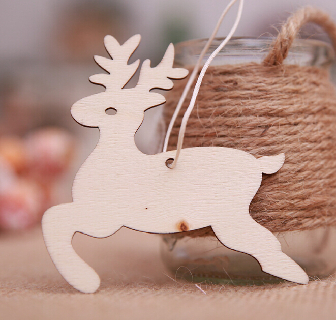 Christmas Tree Hanging Wooden Ornaments Decorations for Home Pendant Gifts Tree DTY Decoration