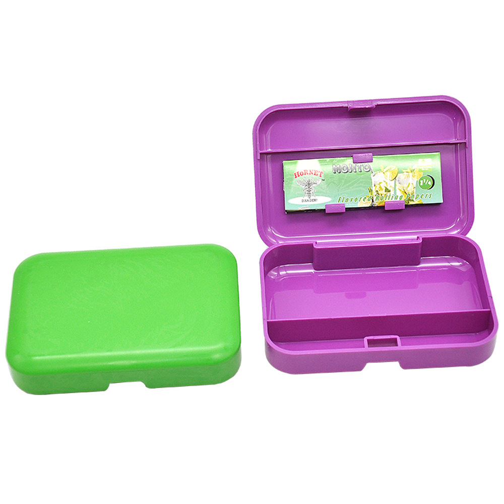 Plastic Cigarette holder ( 110mm*75mm) Cigarette Storage Case with 78MM Papaer Holder Plastic Tobacco Tin Portable Pocket Size
Plastic Cigarette holder ( 110mm*75mm) Cigarette Storage Case with 78MM Papaer Holder Plastic Tobacco Tin Portable Pocket Size