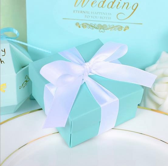 100PCS Blue Box Wed… - image
