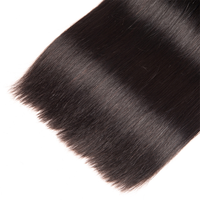 Peruvian Human Extensions Virgin Wholesale Hair Weaves Natural Color 95-100G/Piece Silky Straight One Bundle