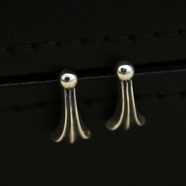 Brand new 925 sterling silver vintage American jewelry antique silver hand-made designer stud earrings for women nice gift free shipping