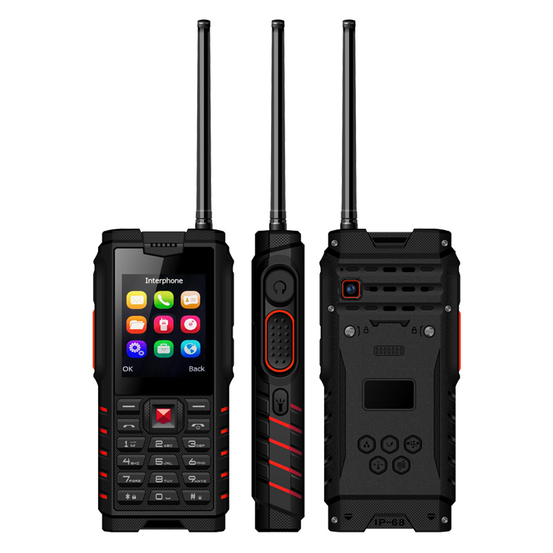 

ioutdoor T2 Shockproof Mobile Phone ip68 Walkie-talkie Intercom 4500mAh Power Bank 2.4'' GSM Unlocked Feature Cell Phone, Black