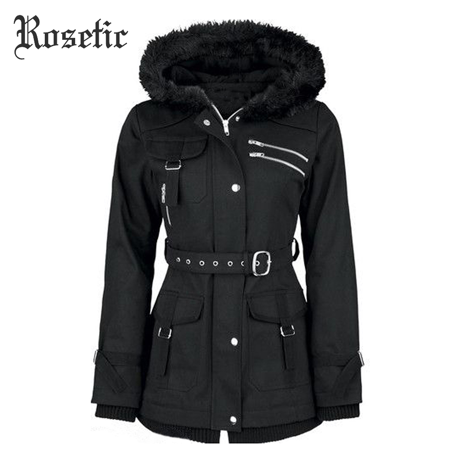 Wholesale- Rosetic Gothic Coat Vintage Women Black Casual Autumn Zippers Belt Hooded Trench Slim Outerwear Punk Streetwear Retro Goth Coats
Wholesale- Rosetic Gothic Coat Vintage Women Black Casual Autumn Zippers Belt Hooded Trench Slim Outerwear Punk Streetwear Retro Goth Coats