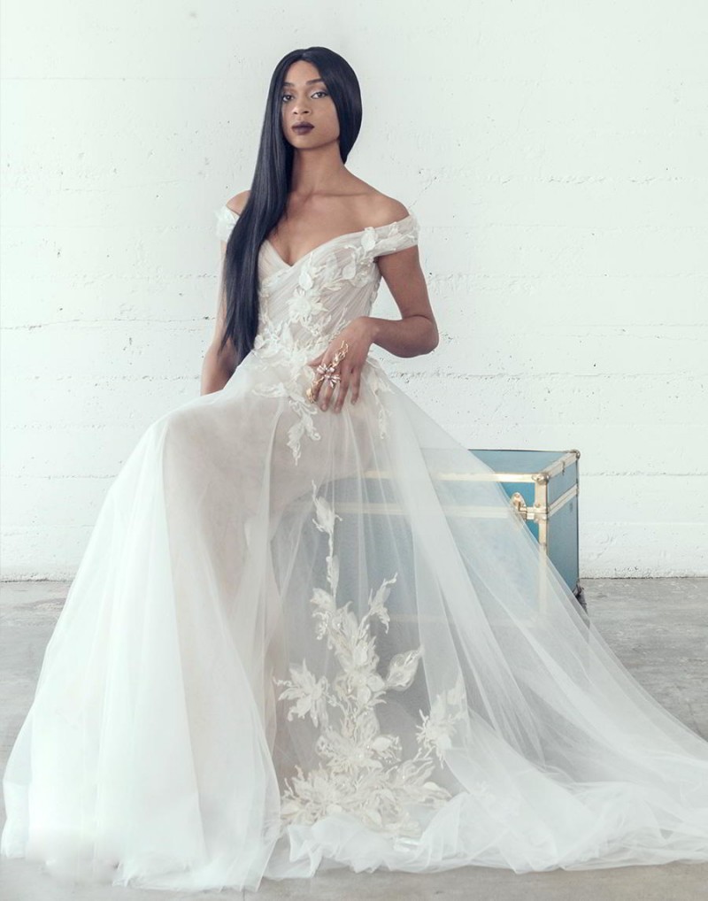 adam zohar beach wedding dresses off the shoulder long lace appliqued bridal gowns sweep train wedding dress