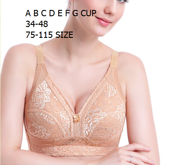 (B C D E F G CUP)wireless bra full cup brassiere women's lingerie plus size sexy lace underwear bust large size, Skin color
(B C D E F G CUP)wireless bra full cup brassiere women's lingerie plus size sexy lace underwear bust large size, Skin color