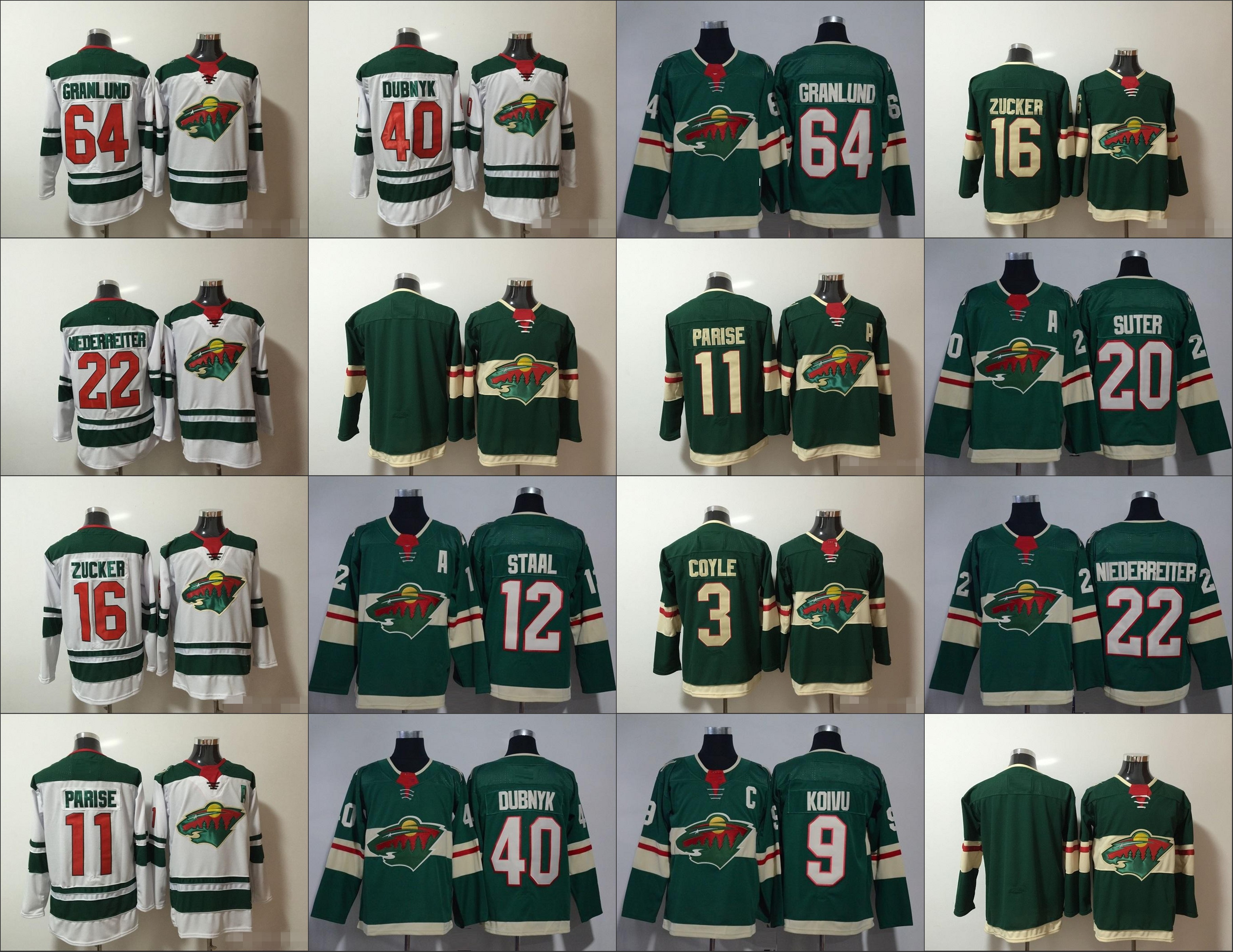 2019 New Minnesota Wild 11 Zach Parise Devan Dubnyk Ryan Suter Nino Niederreiter Mikko Koivu Dumba Coyle Granlund Zucker Staal Hockey Jersey, Black;red
2019 New Minnesota Wild 11 Zach Parise Devan Dubnyk Ryan Suter Nino Niederreiter Mikko Koivu Dumba Coyle Granlund Zucker Staal Hockey Jersey, Black;red