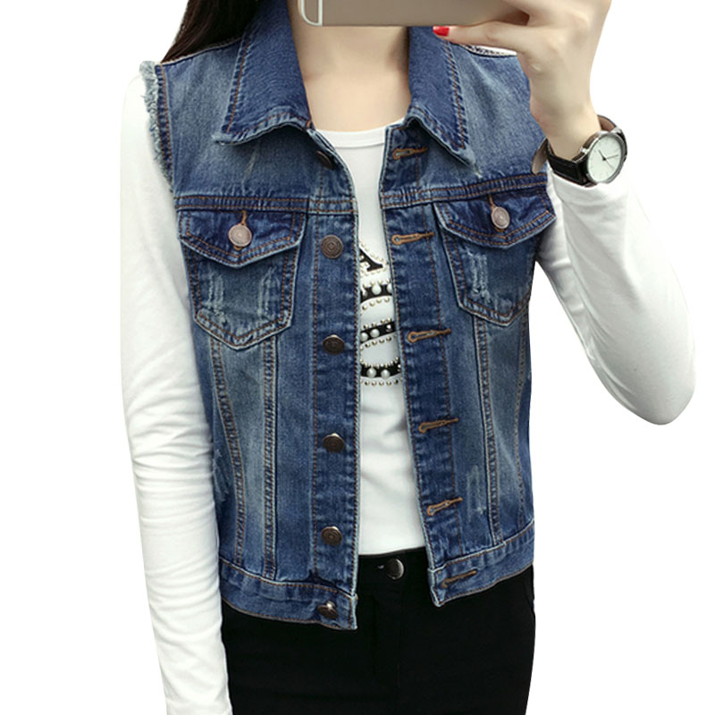 Good Quality Denim Vest Women Blazer Coats 2018 Fall All-match Jeans Vintage Waistcoat Sleeveless Street Pocket Colete Feminino, Blue
Good Quality Denim Vest Women Blazer Coats 2018 Fall All-match Jeans Vintage Waistcoat Sleeveless Street Pocket Colete Feminino, Blue