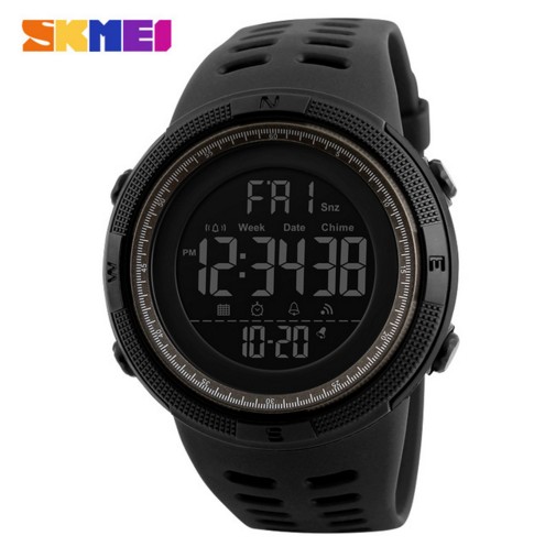 SKMEI Chronograph Sports Watches Men Silicone Countdown LED Digital Watch Military Waterproof Wristwatches Alarm Clock Male free shipping