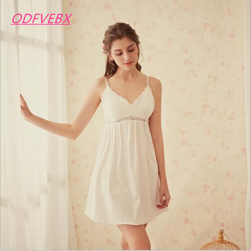 New 2018 Sling Women nightdress Summer Cotton Princess Sexy Chest Pad Nightdress Home Service Solid Color Mini skirt, White
New 2018 Sling Women nightdress Summer Cotton Princess Sexy Chest Pad Nightdress Home Service Solid Color Mini skirt, White