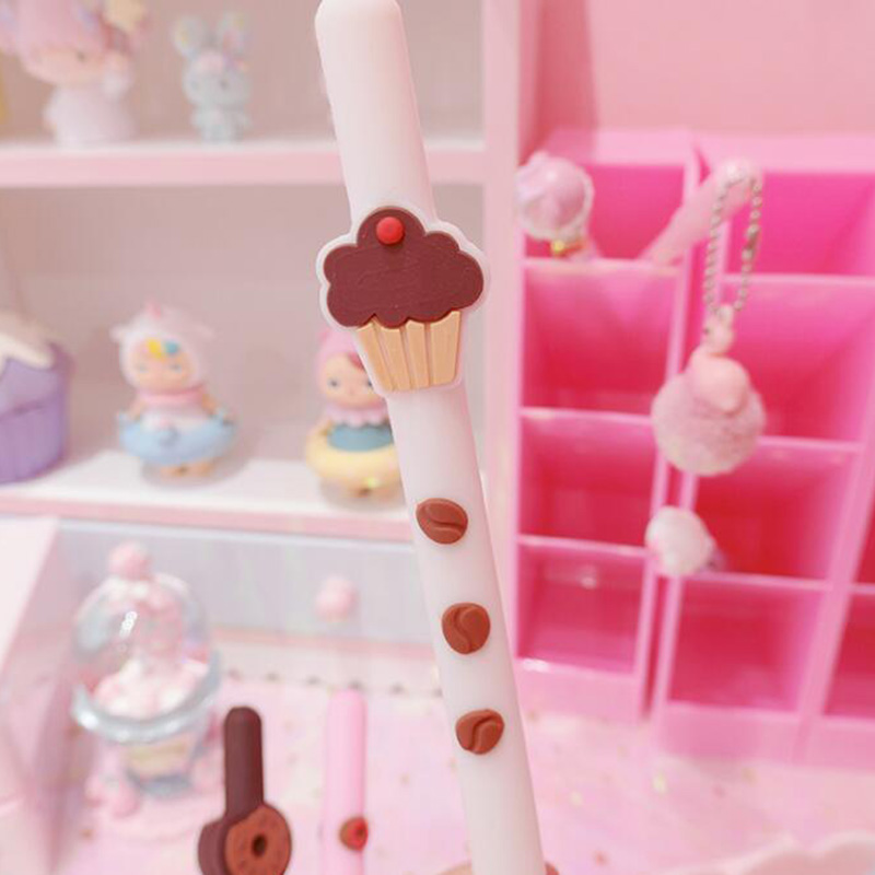 Chocolate Biscuit Scented Gel Pen Silicone Scented Pen 40pcs/lot