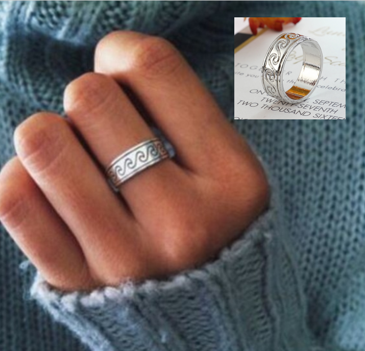Unique Simple Wave Ring Beach Sea Surfer Island Hawaiian Jewelry Rings Boho 925 Sterling Silver Jewelry
Unique Simple Wave Ring Beach Sea Surfer Island Hawaiian Jewelry Rings Boho 925 Sterling Silver Jewelry
