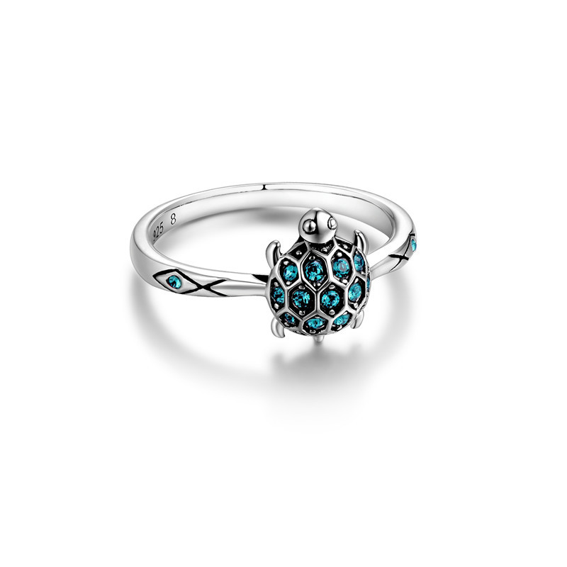 925 Silver Turtle Ring Cute Fashion Jewelry Turtle Ring For Women Young Girl Child Gifts Fit Wedding Engagement Ring S18101607