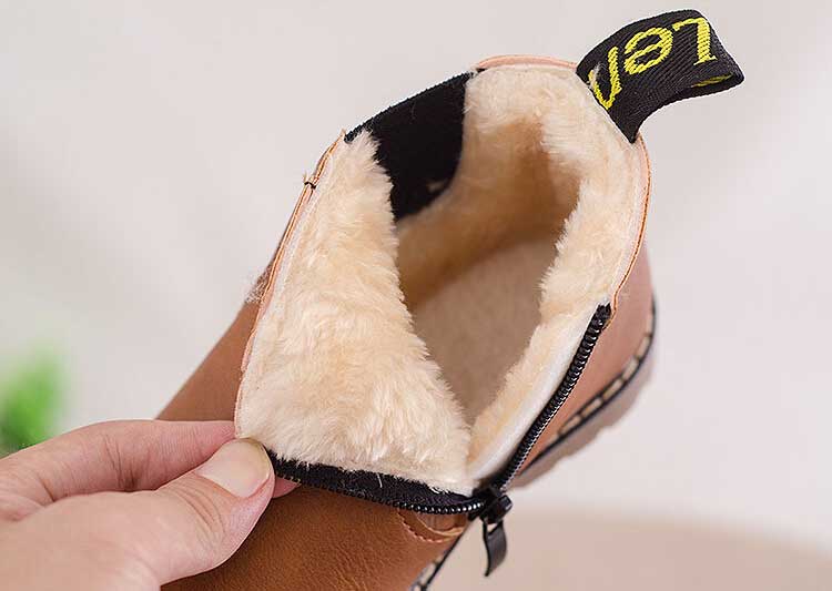 Kids Ankle Boots Girls Boys Fashion Boots With Velvet Warm Autumn Martin Boots Children Winter Shoes Footwear #47