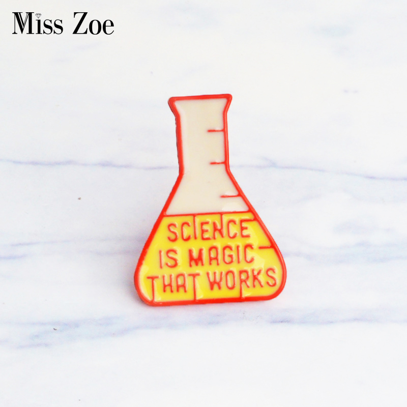 Miss Zoe Science is magic that works Enamel Pins Badge Measuring cup brooch Lapel pin Creative Jewelry Gifts Brooches for kids Women Men
Miss Zoe Science is magic that works Enamel Pins Badge Measuring cup brooch Lapel pin Creative Jewelry Gifts Brooches for kids Women Men