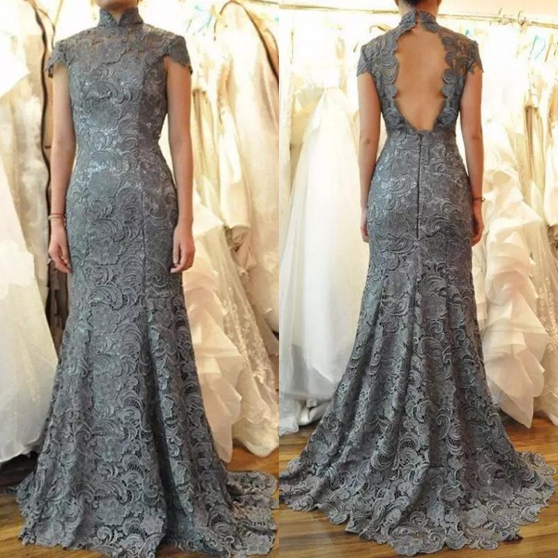 latest 2018 mother of the bride dresses high neck mermaid capped sleeves keyhole back grey lace wedding dresses evening wear
latest 2018 mother of the bride dresses high neck mermaid capped sleeves keyhole back grey lace wedding dresses evening wear