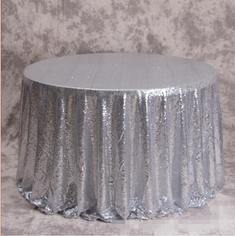 Great Gatsby wedding table cloth Rose gold round and rectangle Add Sparkle with Sequins wedding cake table idea Masquerade Birthday Party