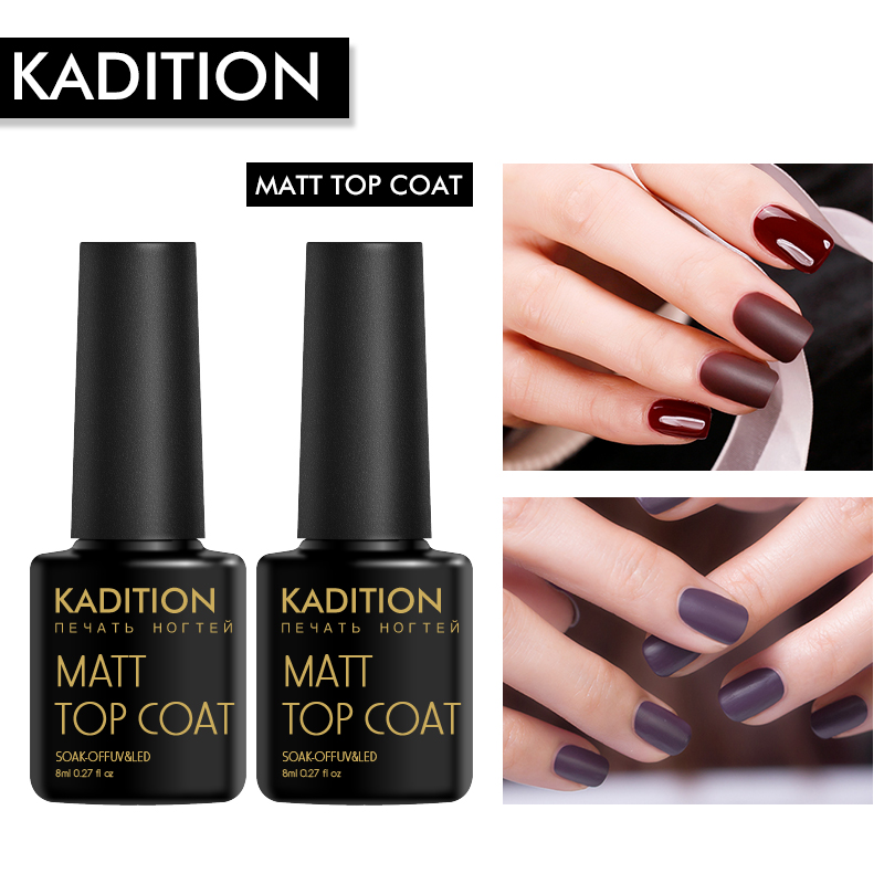 KADITION Matte Top Coat 8 ml Easy Clean UV Gel Nail Polish Design Art Lucky Soak Off Gel Lacquer Transparent Nail Paint, As pic
KADITION Matte Top Coat 8 ml Easy Clean UV Gel Nail Polish Design Art Lucky Soak Off Gel Lacquer Transparent Nail Paint, As pic