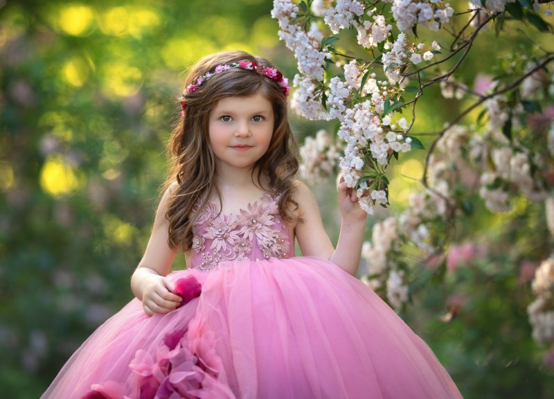 Silver Grey 2018 Little Girls Pageant Dresses New Modest Ruffles Puffy Skirt Jewel Full length 3D Floral Flower Girls Dress For Wedding