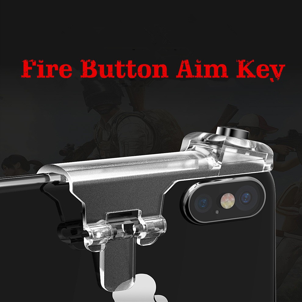

1 PairÂ Mobile Game Phone Gamepad Controller Gaming Joystick Aim Key Shooter Trigger Fire Button Game Pad Handle StandÂ for PUBG