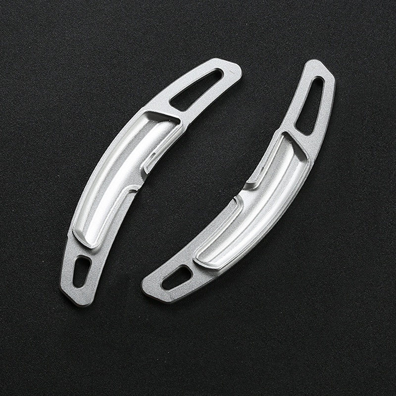 Aluminium Alloy Red Steering Wheel Shift Paddles Sequins Trim Strips For Porsche Panamera Cayenne Macan Car Styling Modified