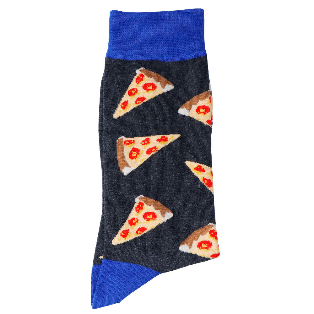 Brand Happy Men Long Socks Funny Pepper Chili Pumpkin Hamburger Chips Gingerbread Cherry Watermelon Banana Cactus Pineapple Sock