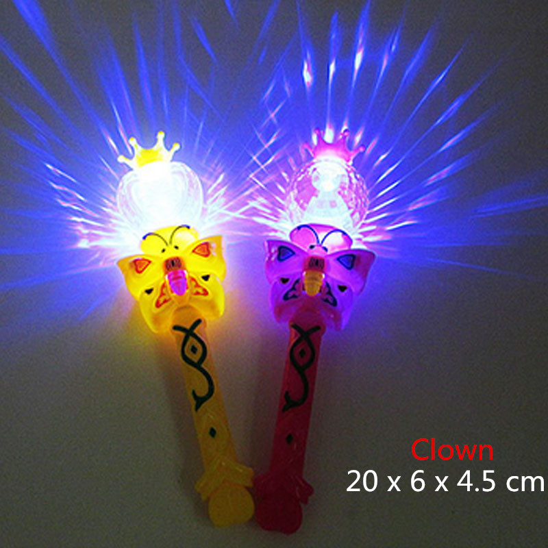 Whole Novelty Kids Light Flashing Princess Fairy Magic Wand Sticks Girls Party Favor Cheer Supplies11477641