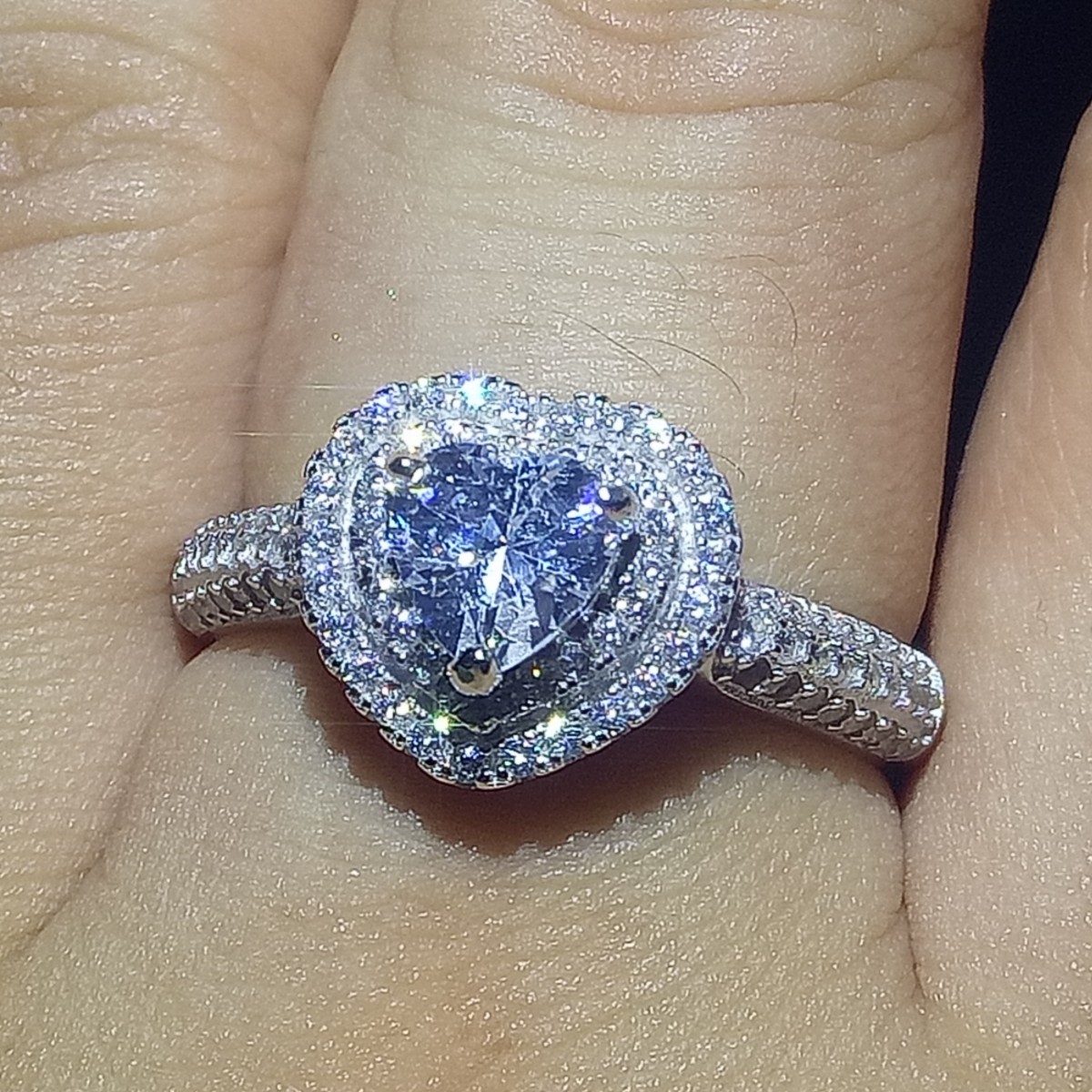 Sterg Sier Water Drop Topaz Ring: Sparkg Jewelry for Women