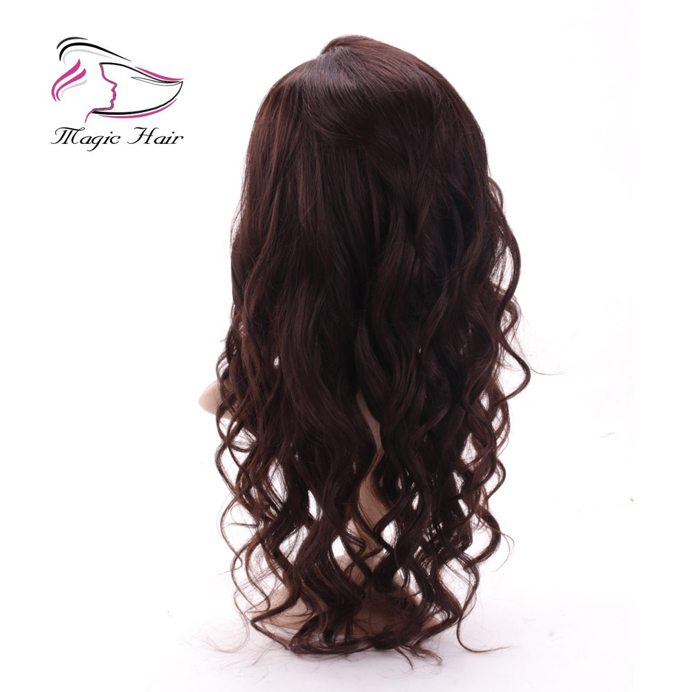 Evermagic full lace human hair wigs lace front wigs for women body wave beautiful hairstyle side part left pre-plucked hairline