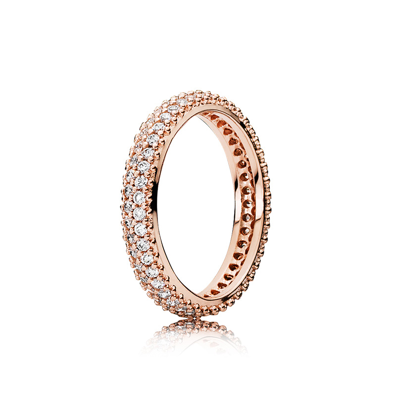 Luxury designer Wedding RING for Pandora 18K Rose gold plated Elegant Pavé Band Ring with Original Box set
Luxury designer Wedding RING for Pandora 18K Rose gold plated Elegant Pavé Band Ring with Original Box set