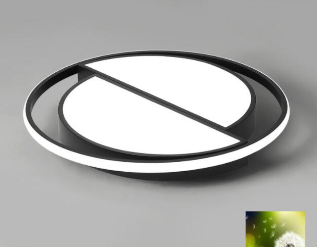 Dimmable Led Ceiling Lamp Modern Black Ceiling Light Round Living Room Kitchen Light Fixtures Indoor Lighting Ceiling
