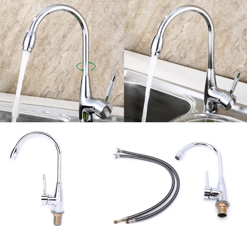 360 Degree Swivel Alloy Kitchen Mixer Cold and Hot Basin Sink Mixer Tap Kitchen Faucet with 2 pipes
360 Degree Swivel Alloy Kitchen Mixer Cold and Hot Basin Sink Mixer Tap Kitchen Faucet with 2 pipes