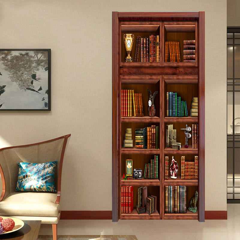 PVC Self Adhesive Waterproof Bookshelf Mural Wallpaper 3D Chinese Style Doors Renovation Sticker Living Room Study 3D Door Mural, As pic
PVC Self Adhesive Waterproof Bookshelf Mural Wallpaper 3D Chinese Style Doors Renovation Sticker Living Room Study 3D Door Mural, As pic