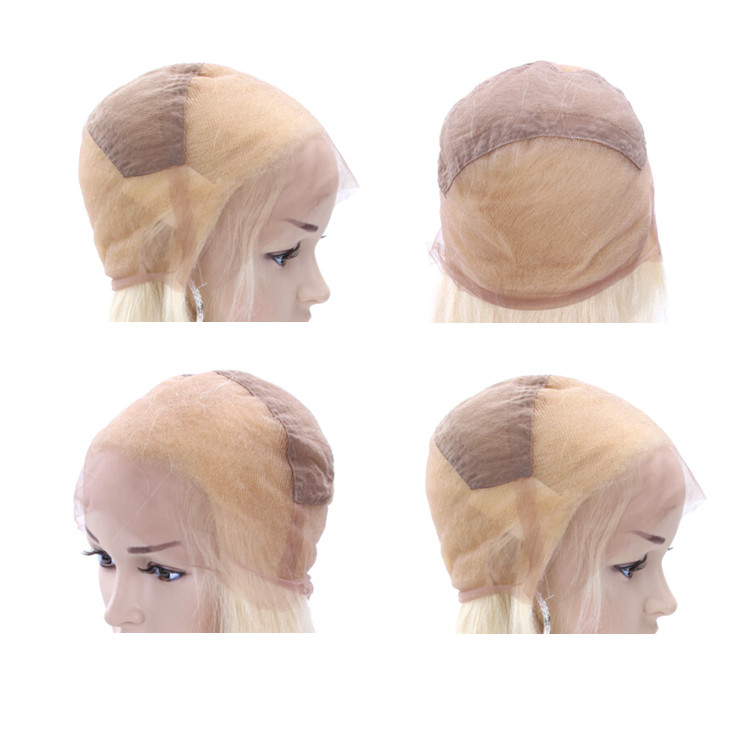 Full Lace Human Hair Wigs Brazilian Medium Blonde Color Wig Wavy Thick Glueless Lace Front Human Hair Wigs With Baby Hair