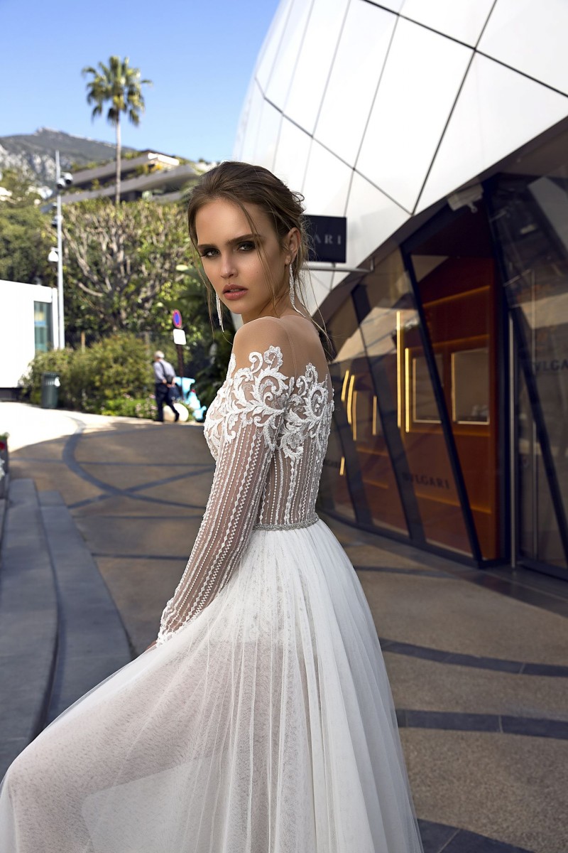 tina valerdi a line wedding dresses sheer off shoulder lace robe de marie long sleeve beach wedding dress custom made